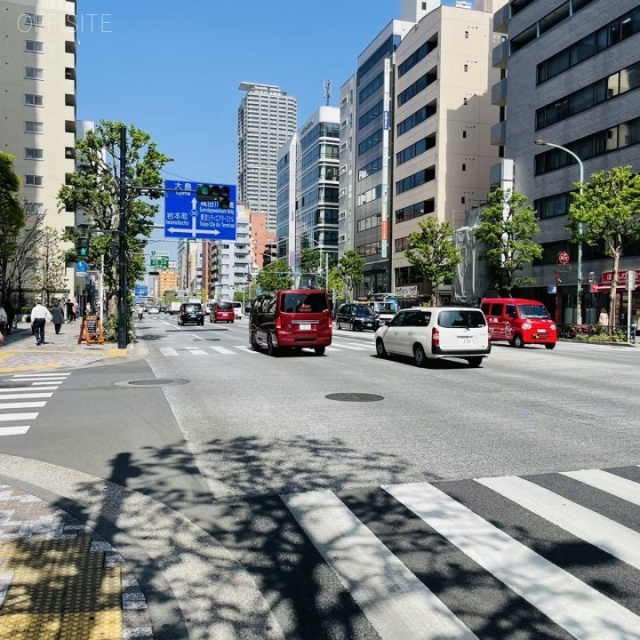 水天宮平和ビル ビル前面道路