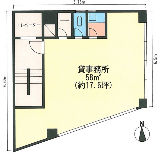 尾島ビル5F 間取り図