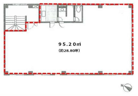 六本木やまうちビル3F 間取り図