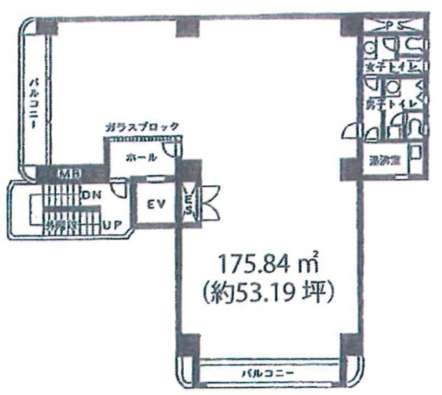 THE GATE UENO9F 間取り図