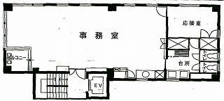 小川第2ビル3F 間取り図