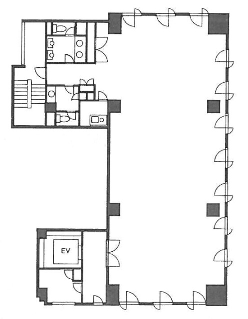 新富センタービル7F 間取り図