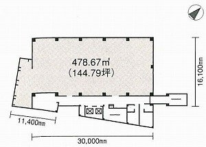 茅場町中埜ビル7F 間取り図