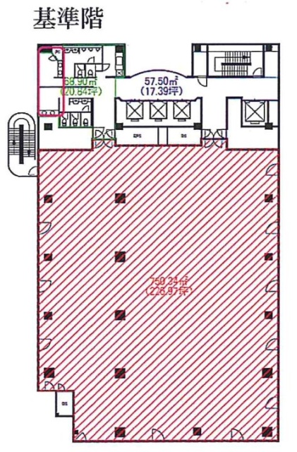 神楽坂AKビル4F～9F 間取り図