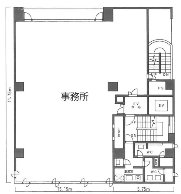 SHビル1F 間取り図