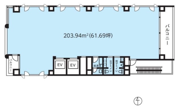 HF浜松町ビル10F 間取り図