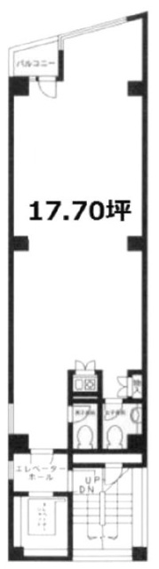 クリーン西新宿ビル1F 間取り図