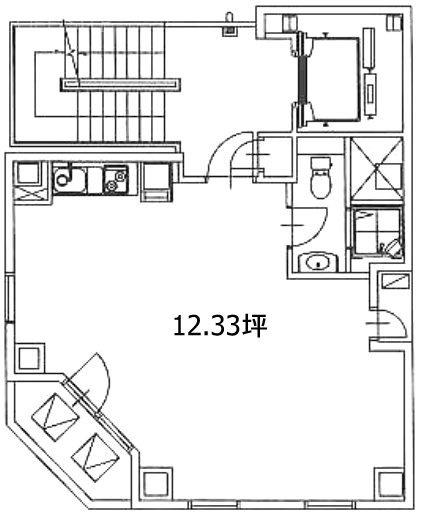 汐留ファースト901 間取り図