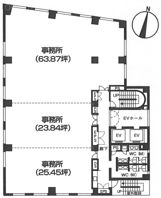 JEI両国ビル8F 間取り図