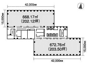 アクロポリス東京2F 間取り図