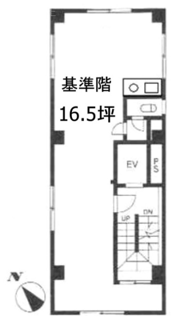 スリーリバースビル4F 間取り図