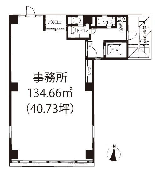 第7センタープラザビル6F 間取り図