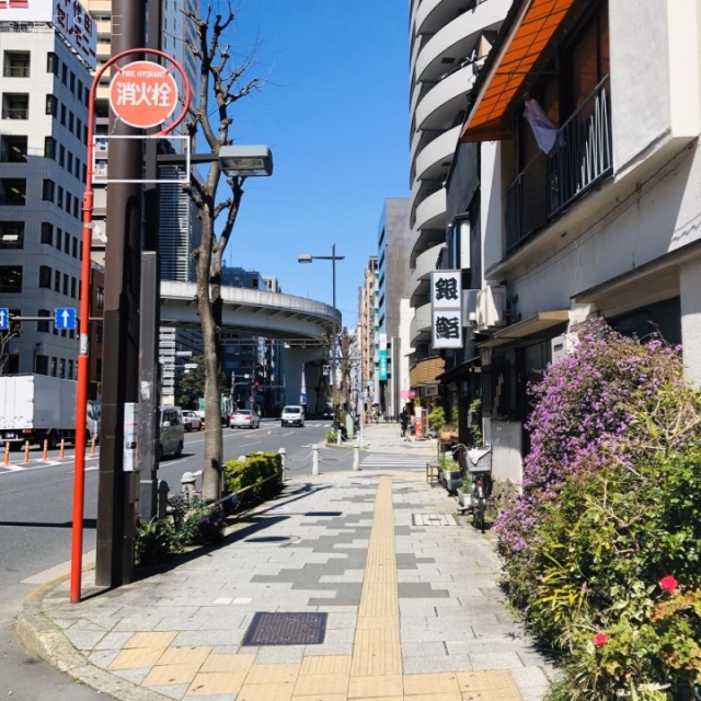 タワーホーム ビル前面道路