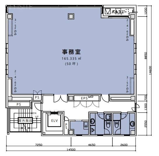 茅場町EKKビル3F 間取り図