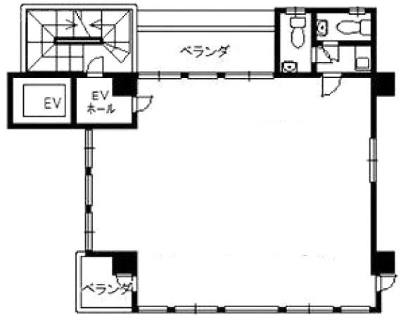 第一宮沢ビル2F 間取り図