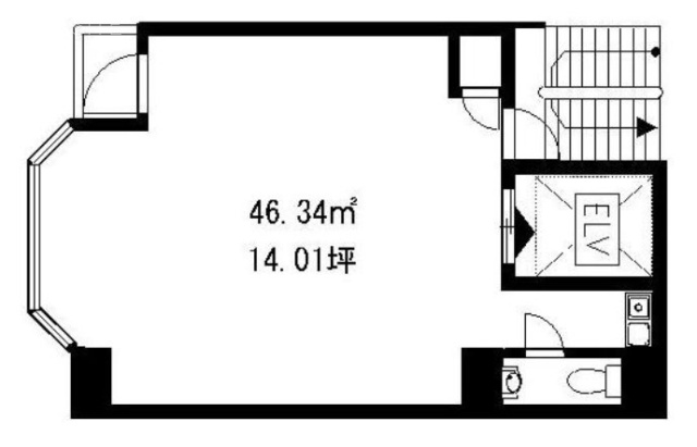 五反田YMビル3F 間取り図