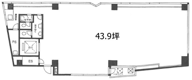 ベルックス新宿ビル4F 間取り図