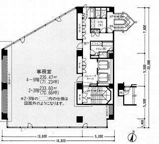 東宝江戸川橋ビル4F 間取り図