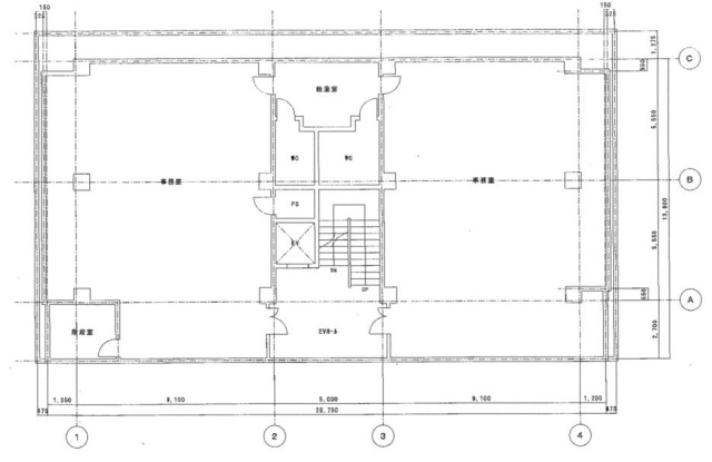 朝風染常(ソメツネ)共同ビル2F 間取り図