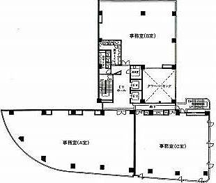 水天宮北辰ビル3F 間取り図