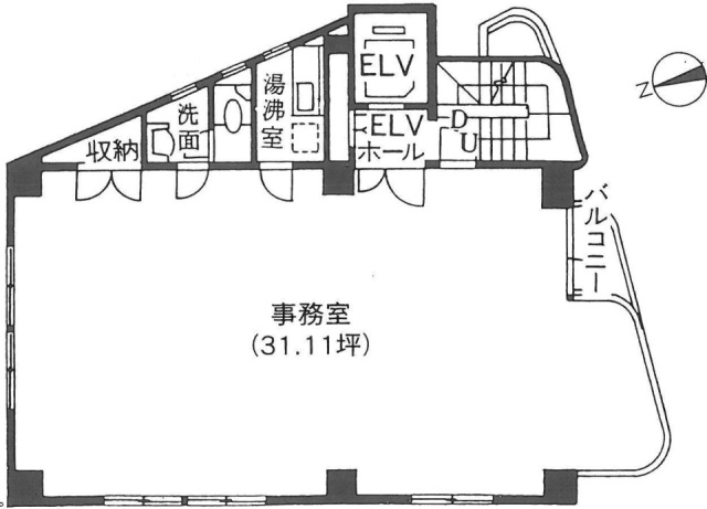 TAKAHASHIビル3F 間取り図