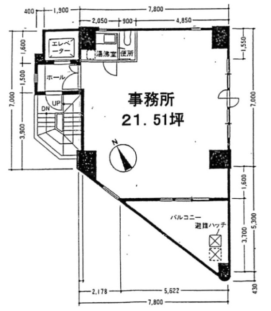須永ビル5F 間取り図