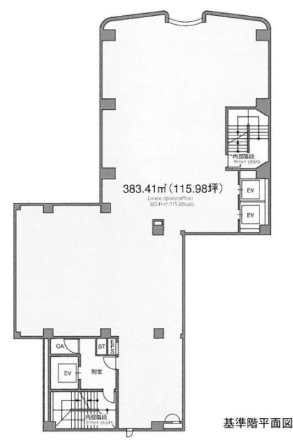 ヒューリック銀座ワールドタウンビル6F 間取り図