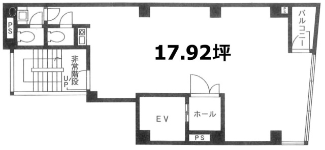 八丁堀KSビル5F 間取り図