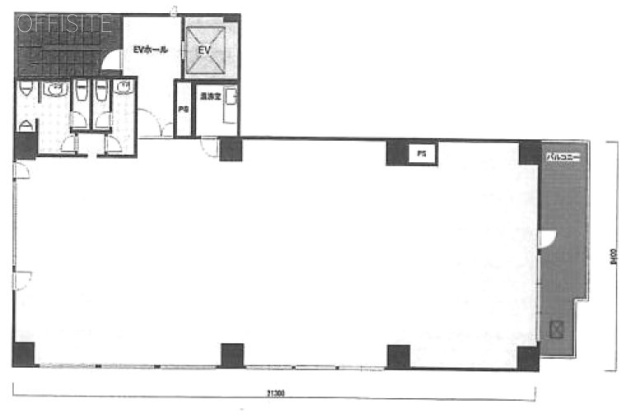 筑摩書房本社ビル8F 間取り図