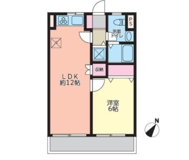 サンパークマンション千代田3F 間取り図
