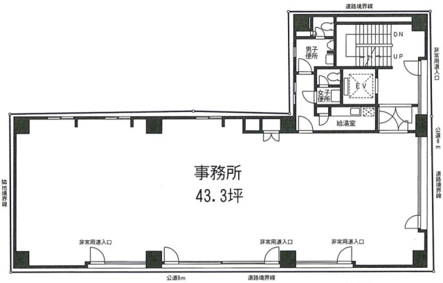 北祥ビル3F 間取り図