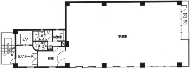 茅場町スクエアビル5F 間取り図