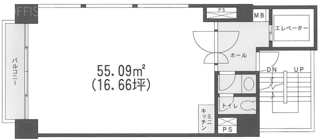 PORT ONE 茅場町7F 間取り図