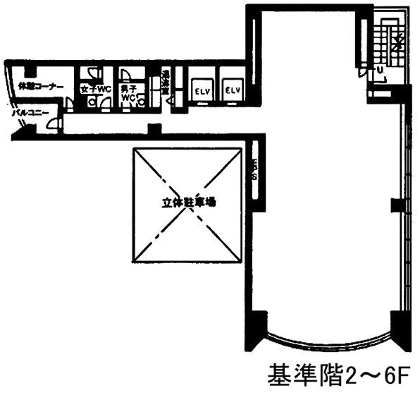 神田竹尾ビル3F 間取り図