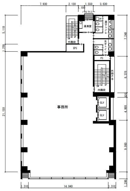 翔和神田ビル5F 間取り図