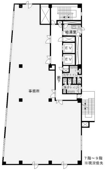 京王幡ヶ谷ビル2F 間取り図