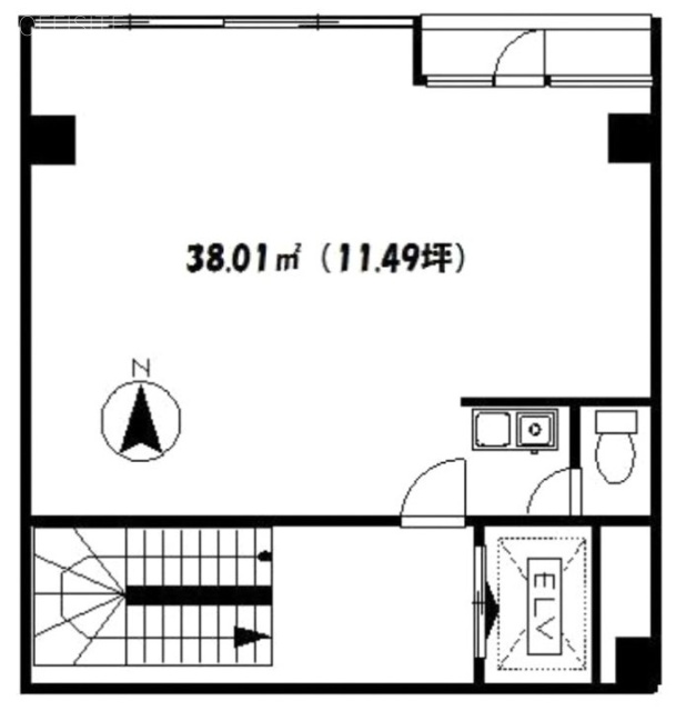 オフィスパークイン4F 間取り図