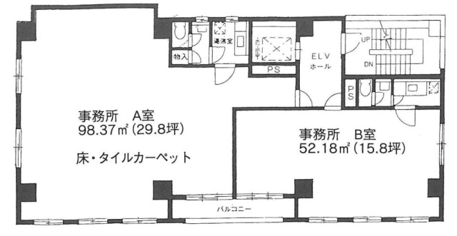 堀第3ビル2F 間取り図