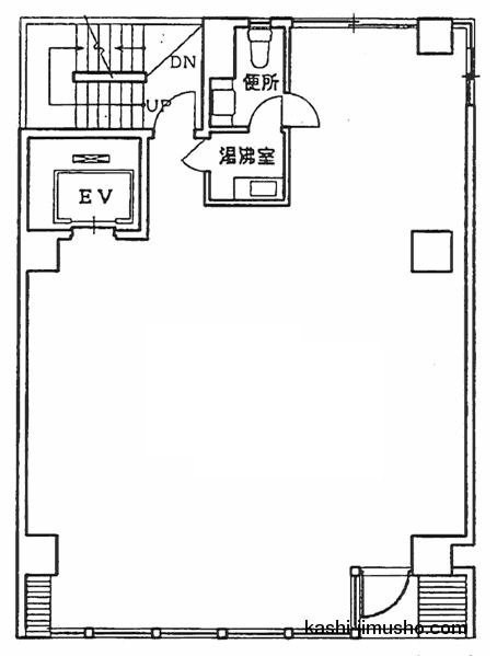 溝口山陽ビルB1F 間取り図