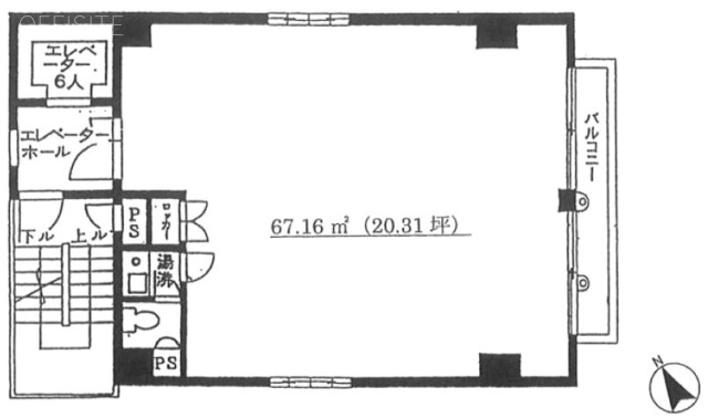 タマリスク古谷3F 間取り図