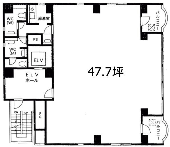 5セントラルビル4F 間取り図