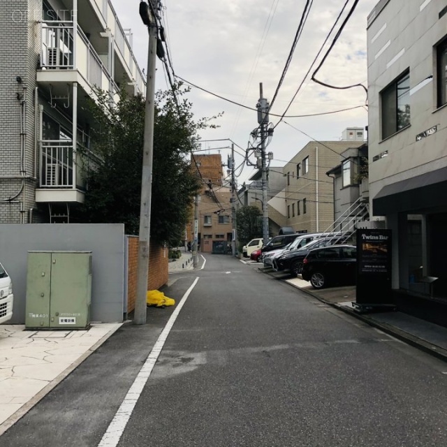 ランド南青山 ビル前面道路