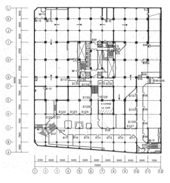 産業貿易センタービル3F 間取り図