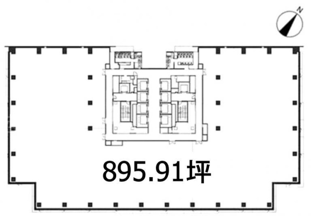 OCEAN GATE MINATO MIRAI4F 間取り図