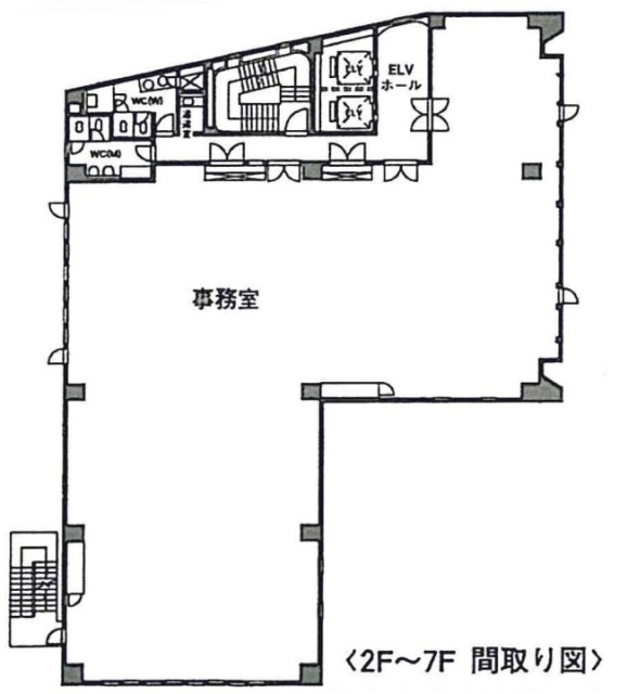 OSビル2F 間取り図