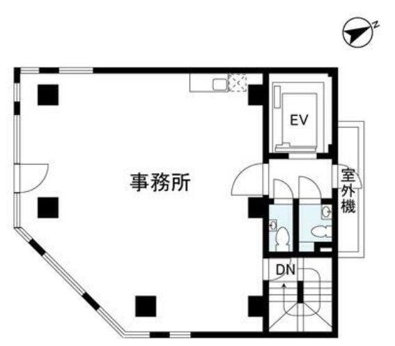 AOIHOUSE SHINJUKUビル10F 間取り図