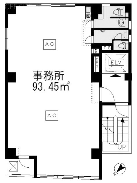 JPーBASE築地2F 間取り図