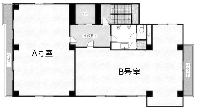 赤坂スクエアビルA 間取り図