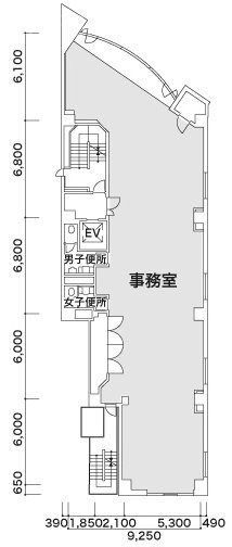 新宿311ビル601 間取り図