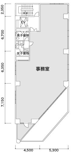 栗原ビル2F 間取り図